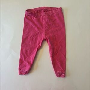 Garanimals Bright Pink Lace Trim Girls' Leggings